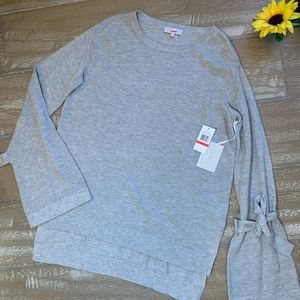 1. State NWT grey wide tie sleeve sweater size XS